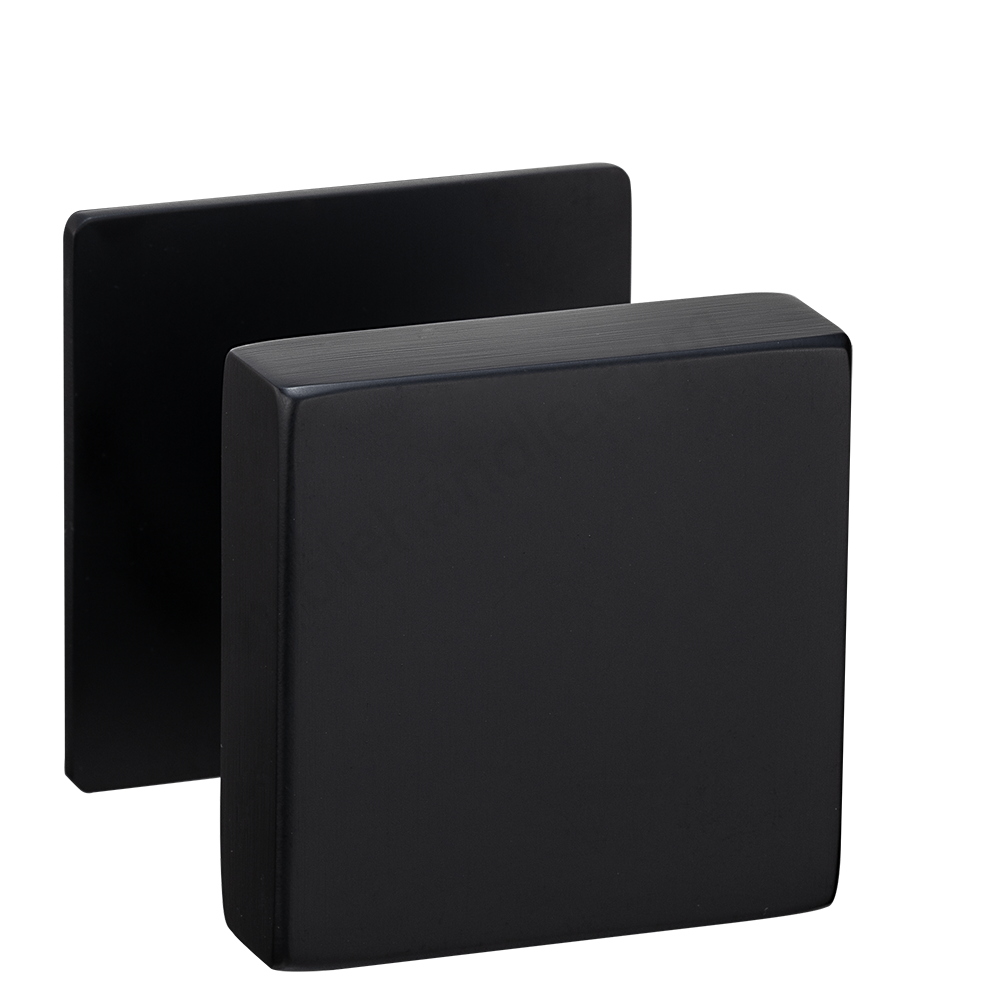 Black Square Door Handle Knob